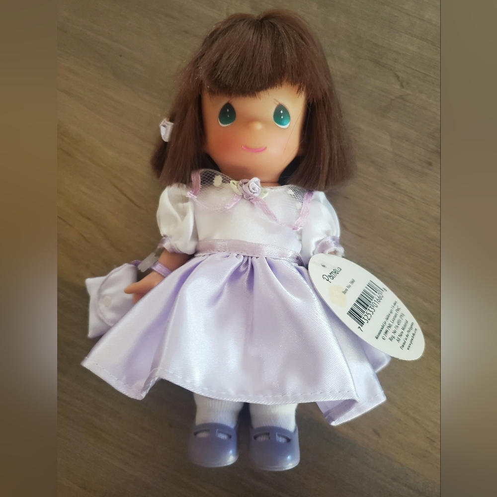 NWT Precious Moments Pamela Purple Dress Doll - Picture 5 of 5